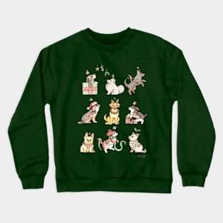 Cute Christmas Dogs Crewneck Sweatshirt